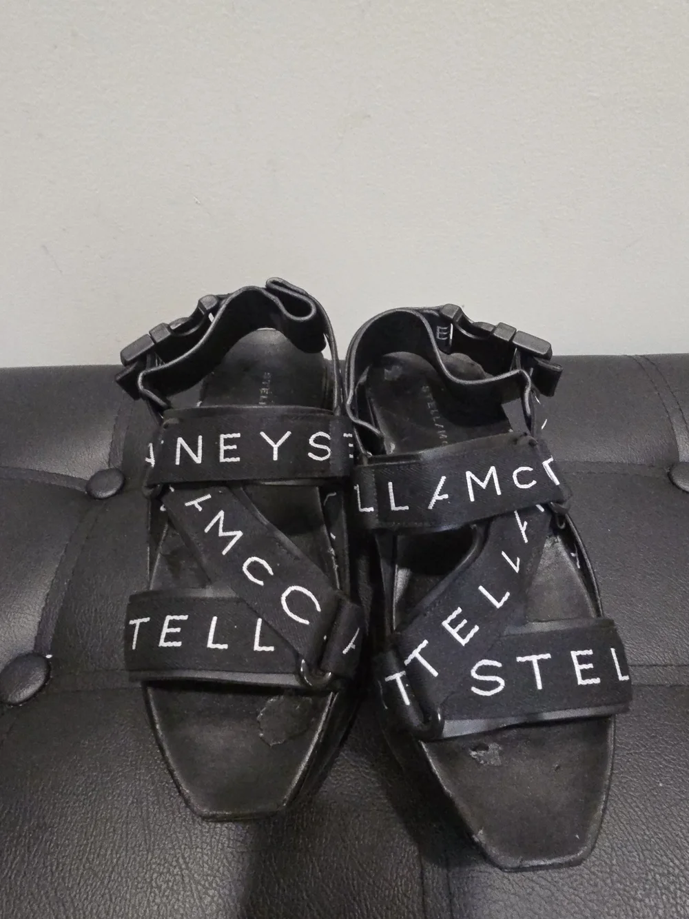 Stella McCartney Black Platform Sandals Size 6